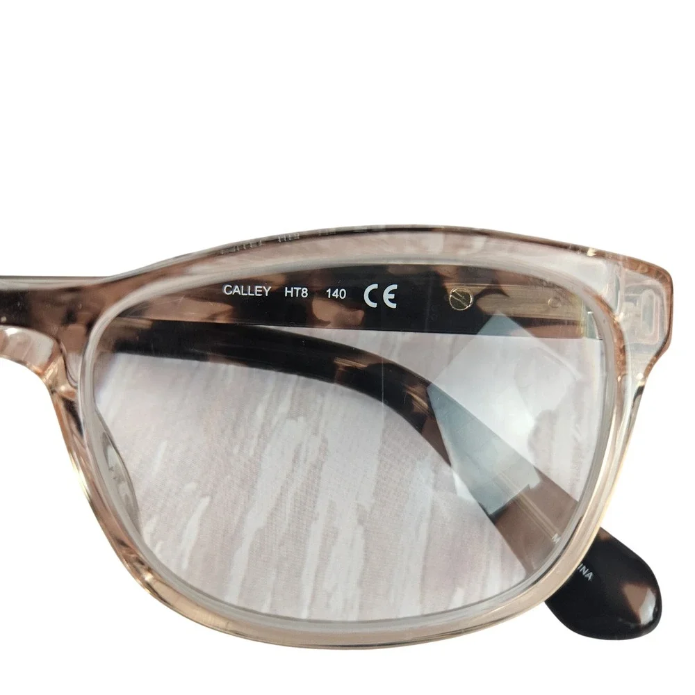 Kate Spade Calley HT8 eyeglasses, transparent pink havana acetate 52‎ 140